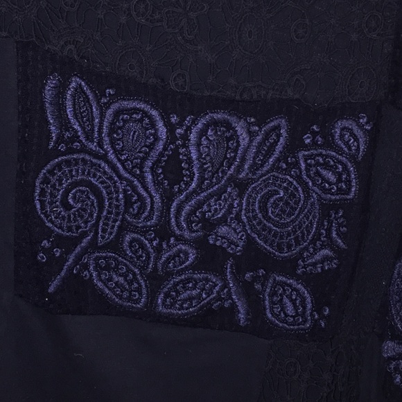 Anthropologie Navy Lace Top NWOT - Picture 4 of 5